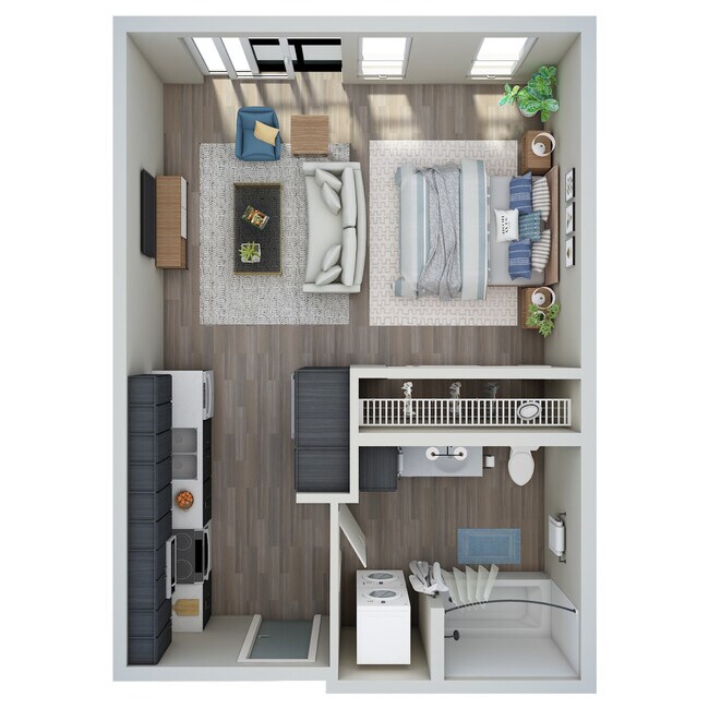 Studio - MFTE - A 438 floor plan